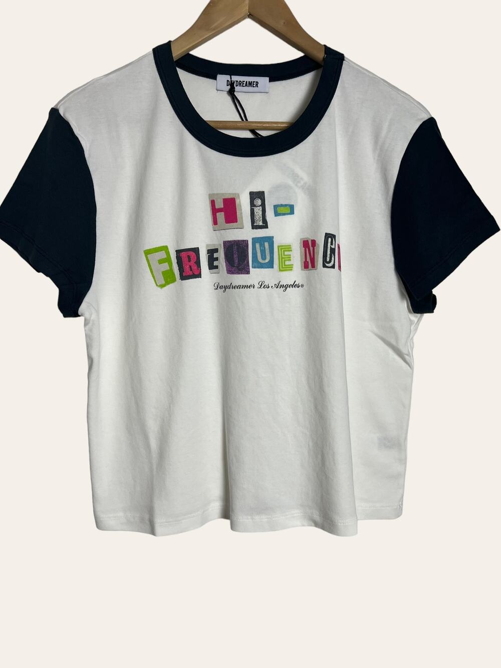Daydreamer High Frequency Graphic Colorblock Crewneck T-Shirt Size XL